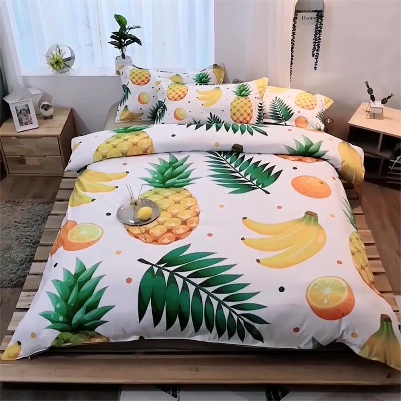 定做田园风小清新水果床上用品