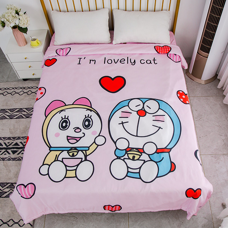 卡通叮当猫儿童幼儿园全棉空调被