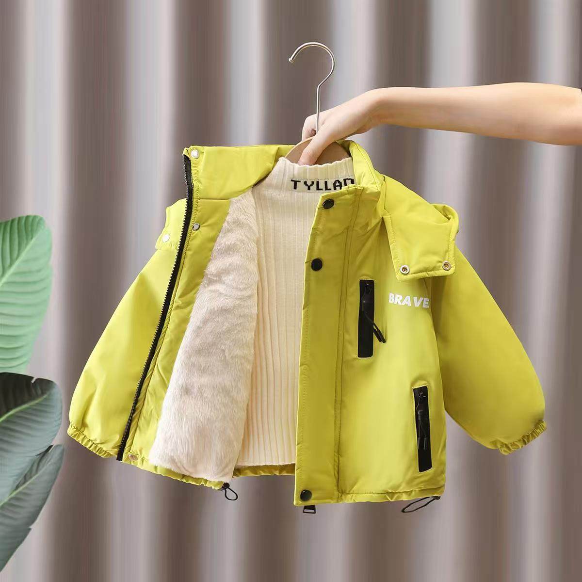 2025儿童加绒棉服男女童连帽加厚冬款保暖外套冬季洋气派克服,童装/婴儿装/亲子装,棉袄/棉服,淘宝优惠券,粉丝福利购,淘宝优惠卷