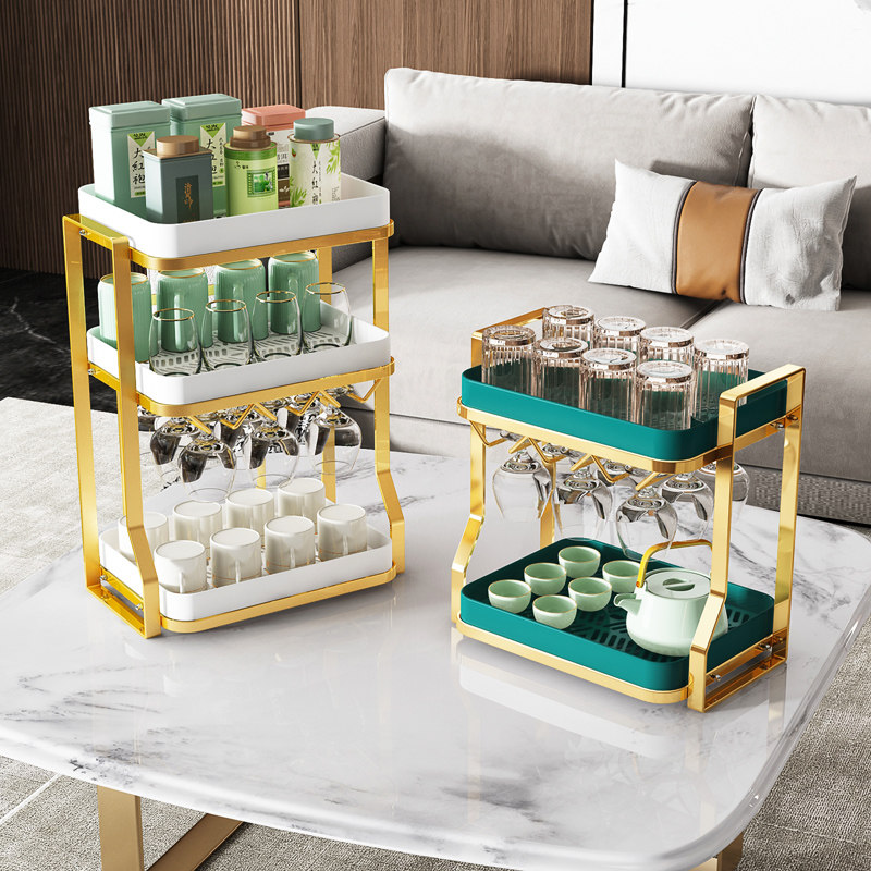 防尘杯子收纳置物架轻奢红酒杯架客厅桌面橱柜放水杯玻璃杯架子