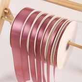 0.6 4cm玫瑰紫丝带缎带绸带彩带礼品包装 丝带Diy手工蝴蝶结飘带织