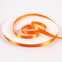 Orange high-density silk ribbon baked gift packaging, orange color with flower bouquets, bows and ribbons. Halloween loves orange thumbnail 2