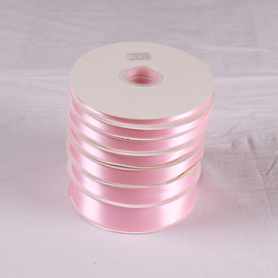 粉色0.6.1.2.54cm婚庆织丝带烘焙圣诞礼物包装饰鲜花艺绑绸缎彩带