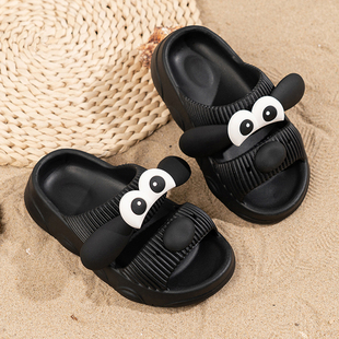 男童拖鞋2026夏季新款女童露趾小狗厚底凉拖外穿居家防滑沙滩鞋