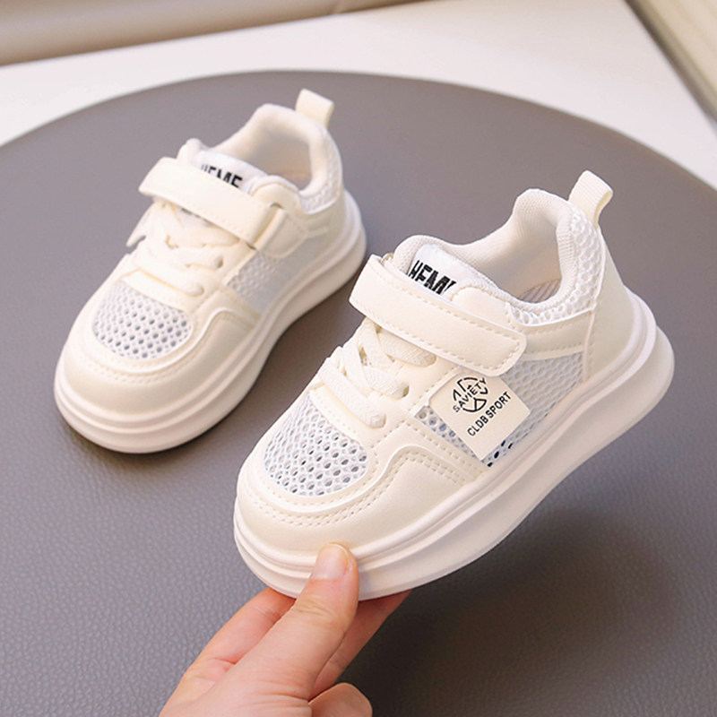 男童单网运动鞋透气夏季女童防滑软底小白鞋儿童轻便宝宝跑步鞋