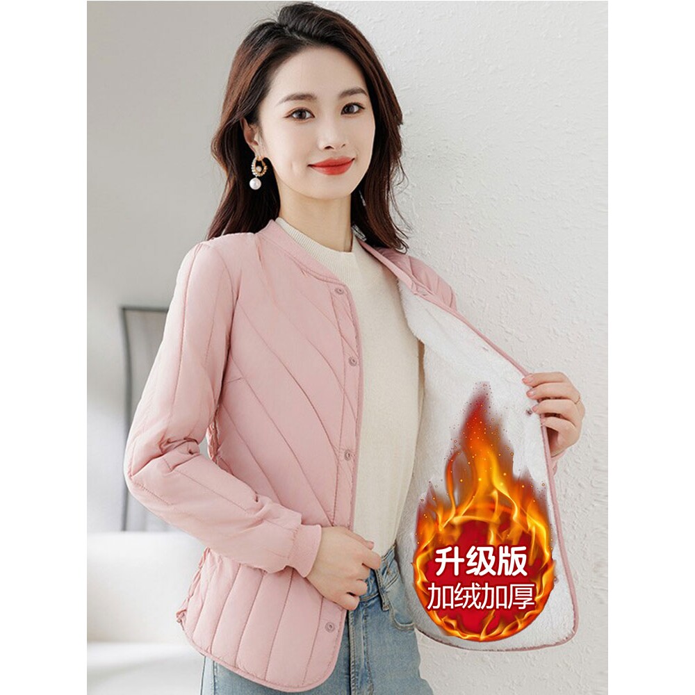 羽绒棉袄女士内穿羽绒袄棉服轻薄