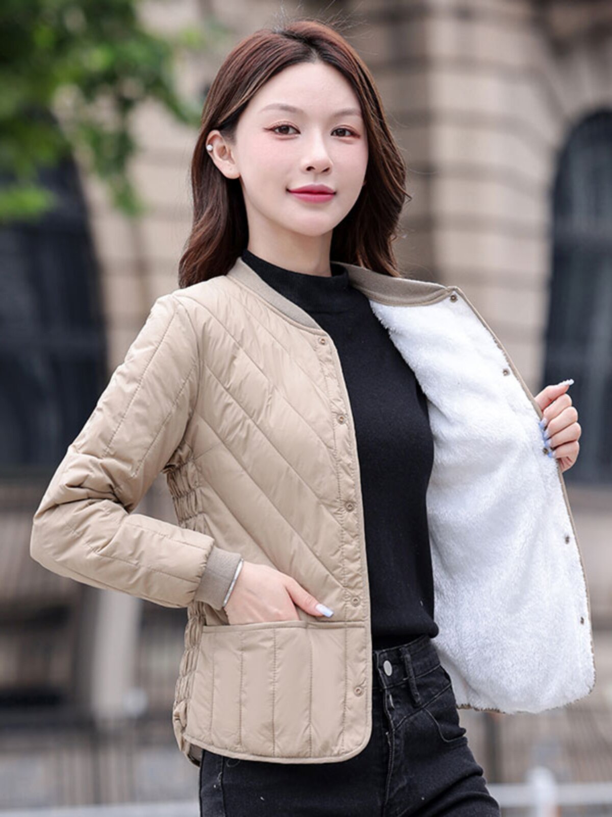 正品牌中老年加绒加厚羽绒服女秋冬修身内胆小袄贴身妈妈内搭羽绒