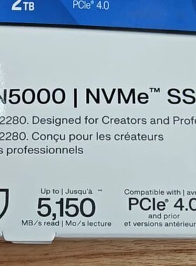议价WD Blue SN5000 NVMe SSD，2TB容可维修