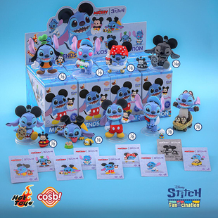 Hot Toys史迪奇狂热系列米奇与好友COSBI盲盒史迪仔公仔桌面摆件