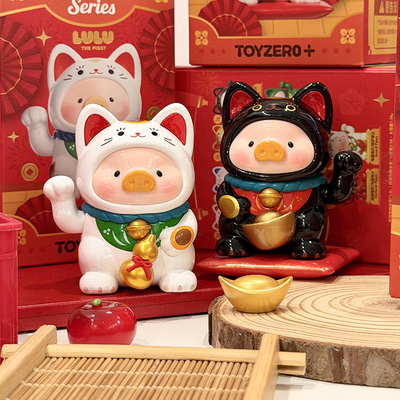 罐头猪LuLu猪一招喵计盲盒招财猫