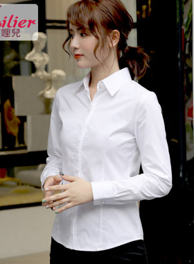 防走光双门襟商务百搭女长袖衫棉