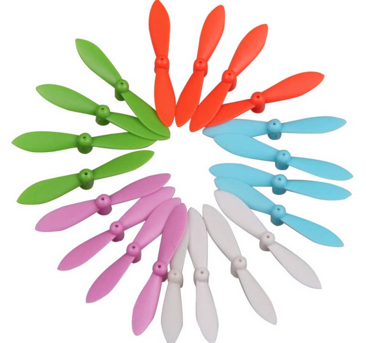 航模遥控飞机 风叶30MM长 桨叶 螺旋桨 迷你 配件六色