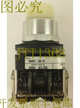 原装供应AB 800T-QB10 系列 T，按钮 120V AC/DC，949 灯，带 800