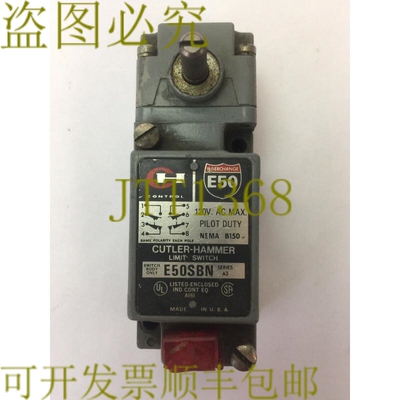 原装供应CUTLER HAMMER E50SBN 限位开关 120VAC SER A2 NEMA B15