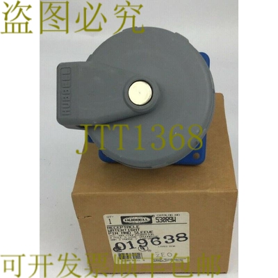 原装供应HUBBELL 530R9W 插座防水插针和套管 IEC 309 配置 4 极