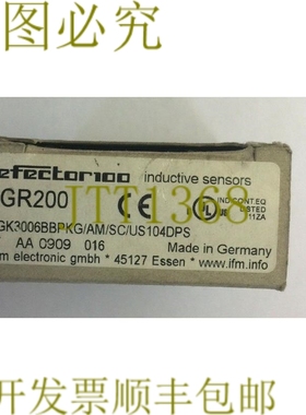 原装供应EFECTOR 100 IGR200 电感式传感器 IGK3006BBPKG/AM/SC/U