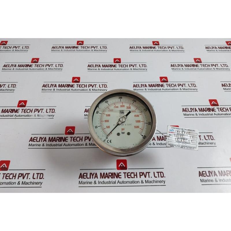 原装供应Nuova Fima En837-1 压力表 0-5500 Psi / 0-400 巴 Aisi