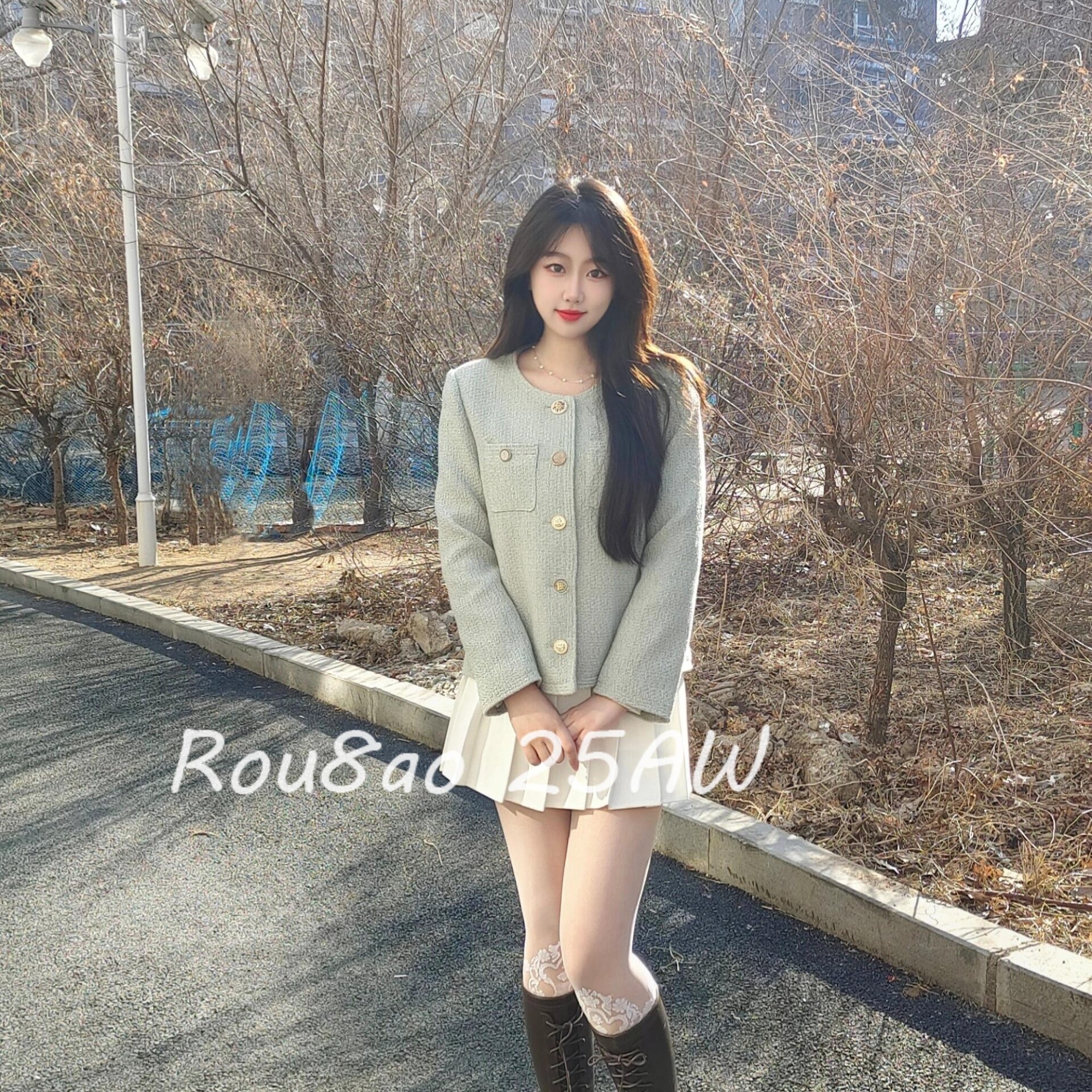 Rou8ao微胖大码女装高级感气质小香风外套显瘦轻奢精致外搭上衣,女装/女士精品,常规大码外套,淘宝优惠券,粉丝福利购,淘宝优惠卷