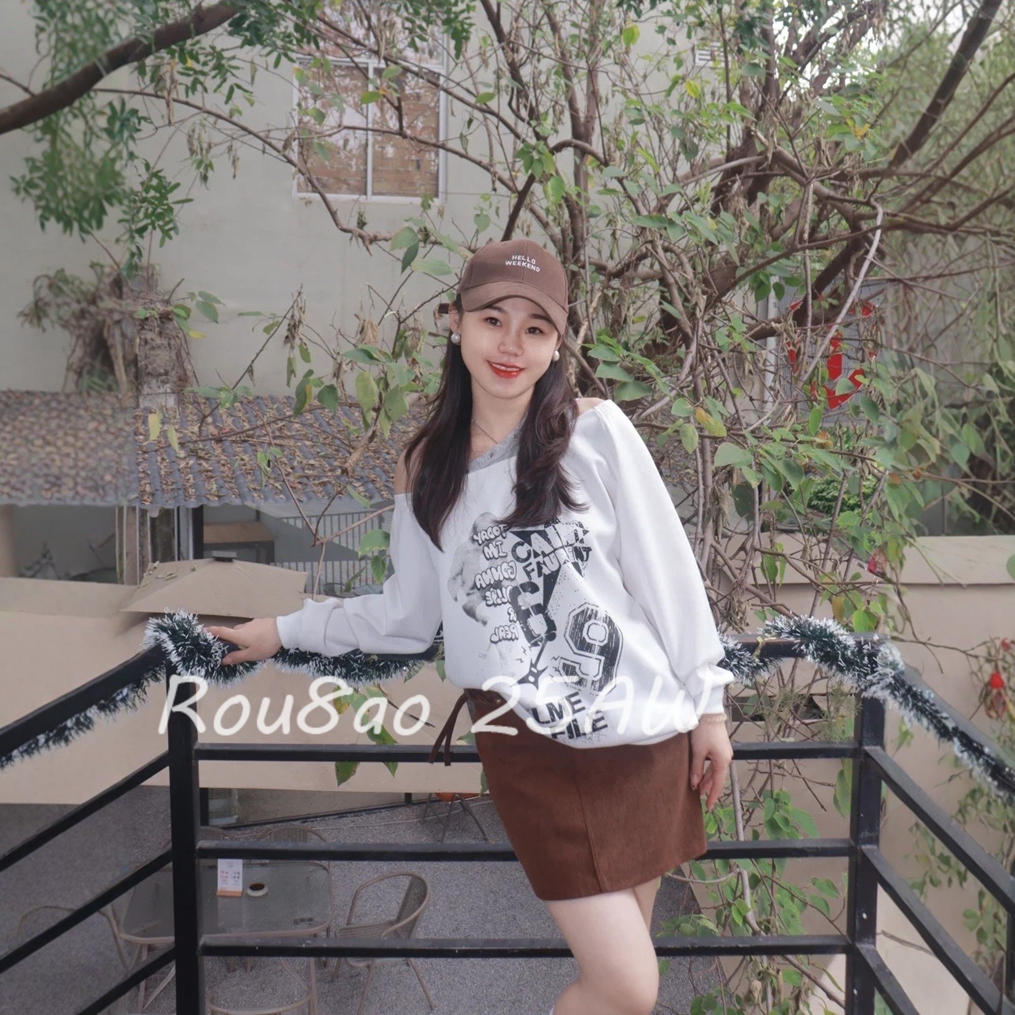 Rou8ao微胖大码女装韩式假两件印花卫衣女2026春装宽松设计感上衣,女装/女士精品,大码内搭,淘宝优惠券,粉丝福利购,淘宝优惠卷