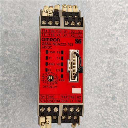 OMRON非接触式安全门开关安全继电器G9SX-NSA222-T03 24VDC