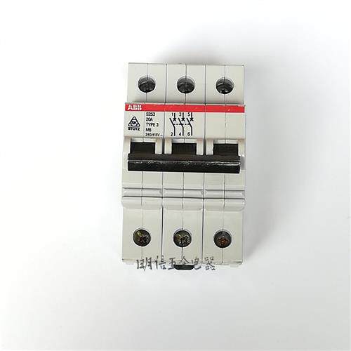 ABB S253 20A S253S K20 C16 C63 3P断路器空气开关现货