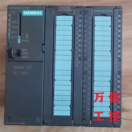 拆机9成新CPU314C-2 ptp模块6ES7 314-6CG03-0AB0