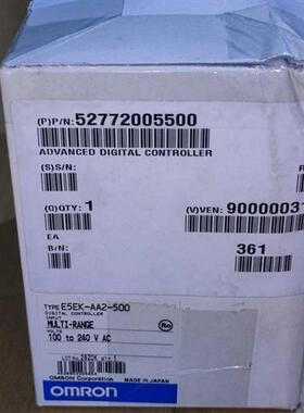 欧姆龙温度调节器 E5EK-AA2-500 全新原包装