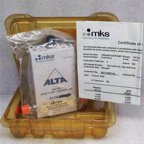 MKS 质量流量控制器 1480A07012CR16M12 100SCCM BCL3 正品原装