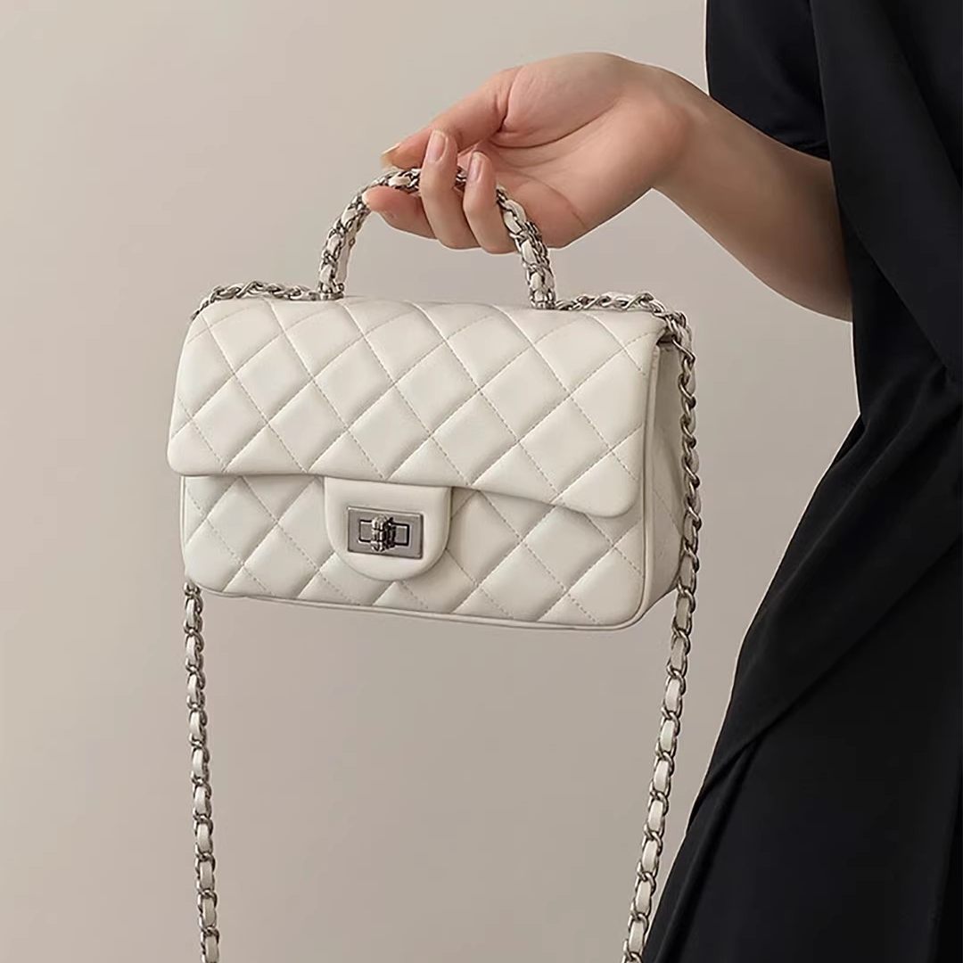 小众高级感菱格链条手提包2026新款韩系时尚百搭单肩斜挎包小方包,箱包皮具/热销女包/男包,通用款女包,淘宝优惠券,粉丝福利购,淘宝优惠卷