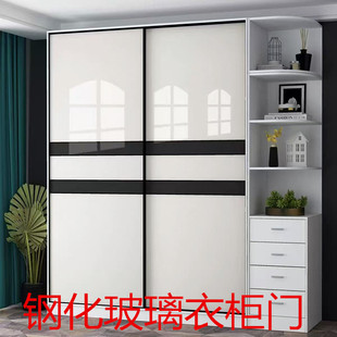 钢化玻璃衣柜门定做移门防爆玻璃推拉门环保