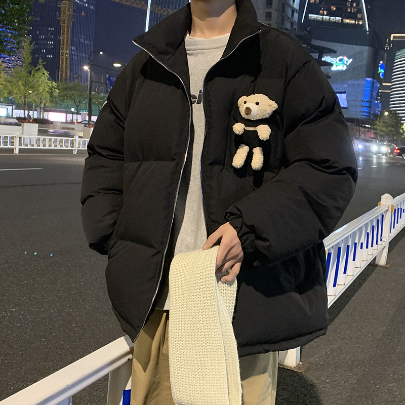 MY2026情侣棉衣网红小熊玩偶冬装外套男，男装棉衣，星座507