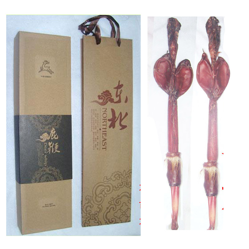 纯正吉林鹿鞭整枝正品 保真 40克左右包邮 赠送鹿茸片吉林梅花鹿
