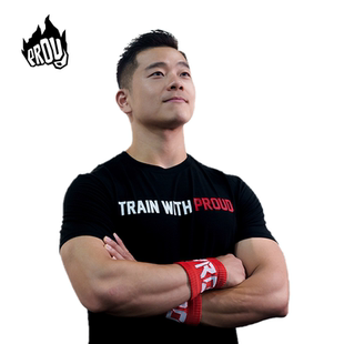 PROUD男女同款T恤背心运动健身CrossFit训练短袖透气弹性宽松