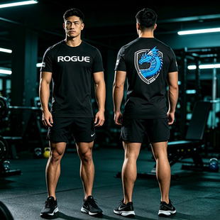 ！ROGUE男子运动健身短袖T恤衫运动休闲CrossFit吸汗速干