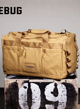 DEBUG单肩背包挎包运动健身户外休闲大容量鞋仓干湿分离CrossFit
