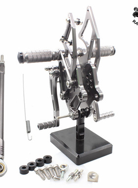 适用川崎改装CNC配件YZF-R25 R3 MT-03前脚踏总成升高脚踏