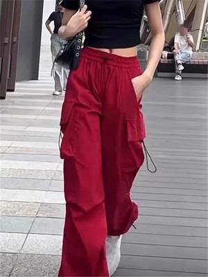 美式酷飒工装裤女春秋宽松街舞裤