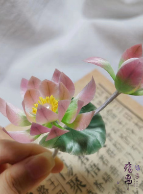 殇离手作发钗蚕丝线日常小清新