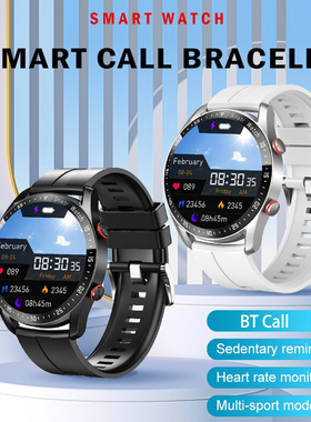 Men Smart Watch Bluetooth Call Heart Rate Message 智能手表男
