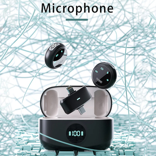 Wireless Lavalier Microphone for IOS Android Vlog 磁吸麦克风