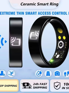 NFC Smart Ring Fitness Tracker IP68 Waterproof新陶瓷智能戒指