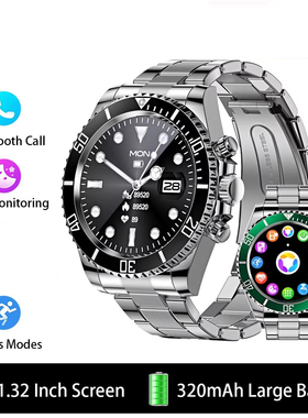 Smart Watch Men Bluetooth Call Sports Fitness Wristwatch手表