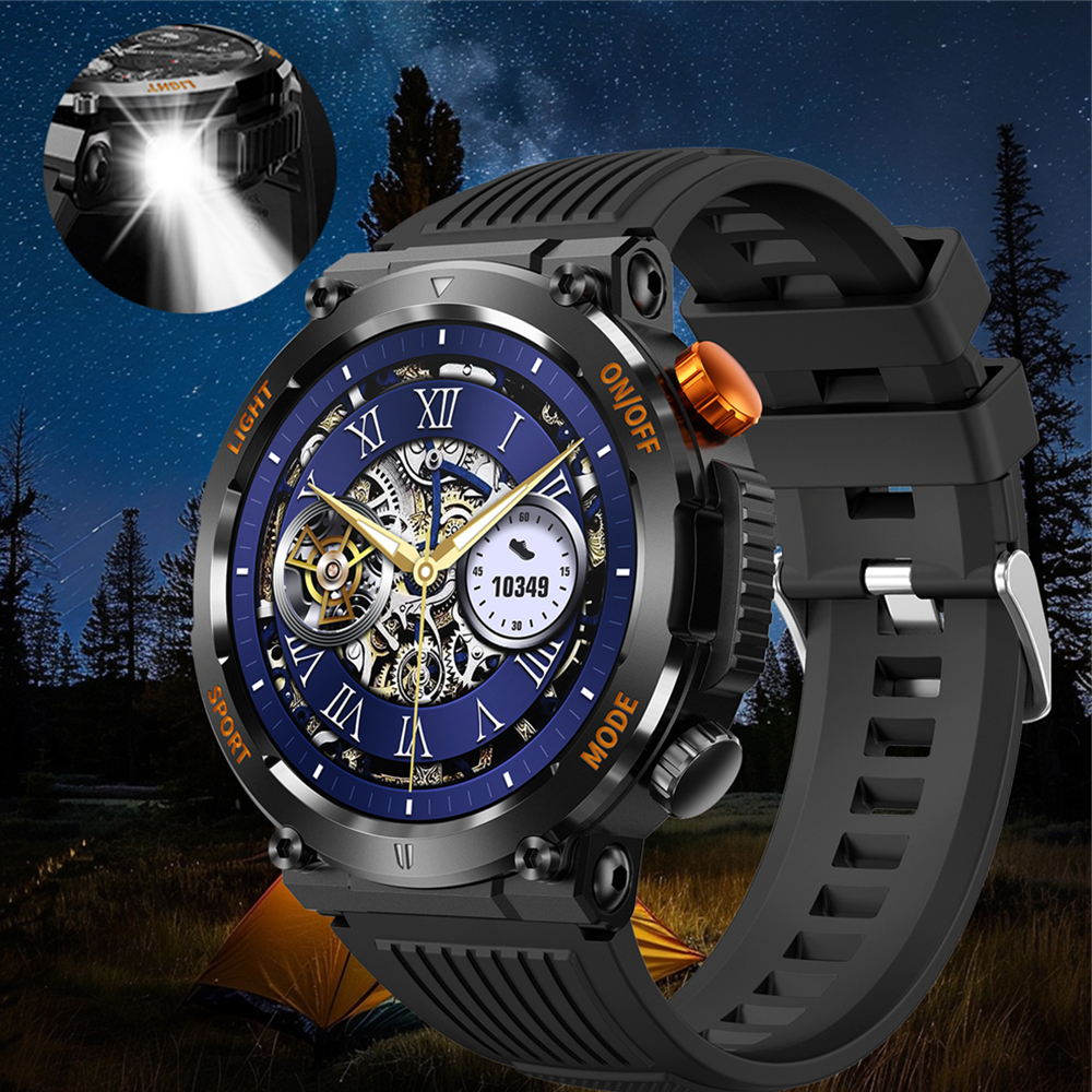 手电筒指南针大电池智能手表男