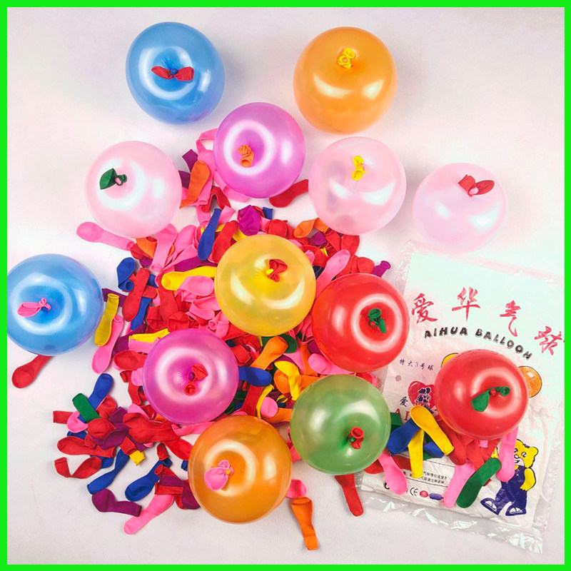 小气球迷你爱华大3号苹果装饰活动儿童飞镖打靶玩具汽球打水仗球