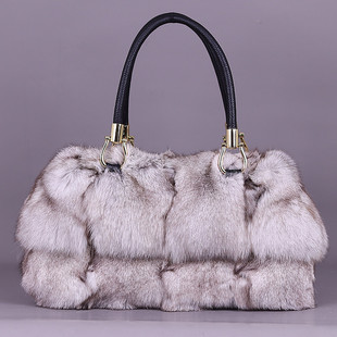 冬季 流行狐狸毛包包高级感女皮草包手提包韩系毛毛包单肩斜挎百搭