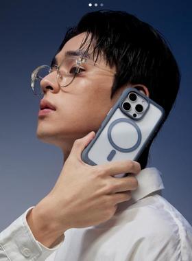 台湾Bitplay新款适用苹果16ProMax手机壳透明防摔高级感iphone16pro全包保护套挂绳斜挎可背magsafe磁吸充电