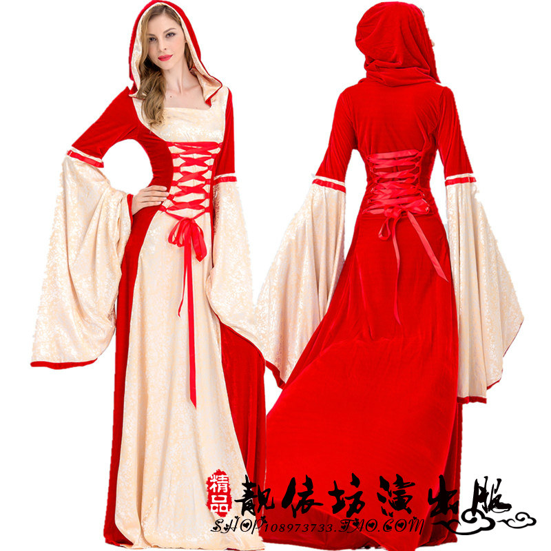 2018万圣节欧洲贵妇装欧美年代宫廷女王礼服长裙复古宫廷服礼服在类目 女装/女士精品, 唐装/民族服装/舞台服装, 民族服装/舞台装中 - 来自Buy2taobao.com提供专业的淘宝代购服务