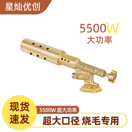 大口径喷枪电子打火喷火枪高温火焰枪家用烧猪毛枪头大功率喷灯头