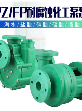 32/40/50/65/80/100fp fpz增强聚丙烯耐腐蚀化工防腐自吸离心泵头