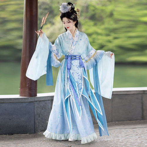 南巷瑾夏改良汉服套装披肩腰封